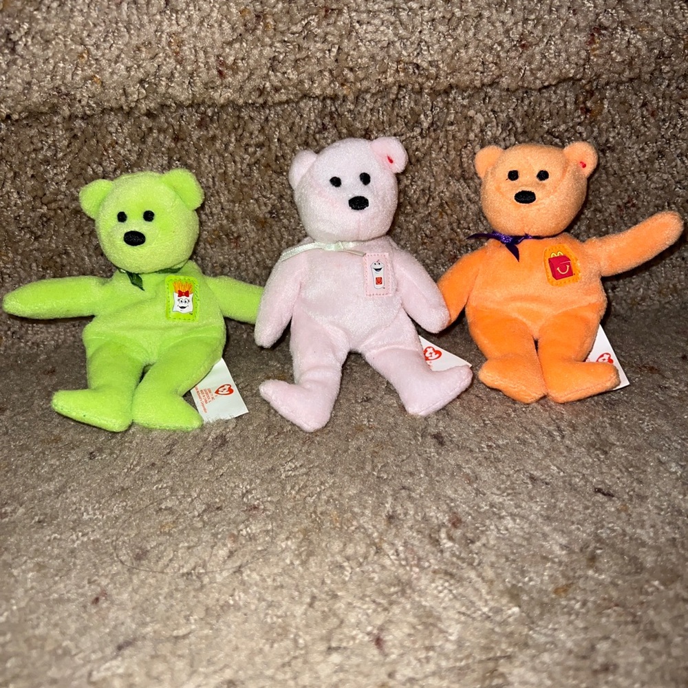 Vintage 2004 McDonald’s Ty Beanie Babies set of 3 from Adult owned collection